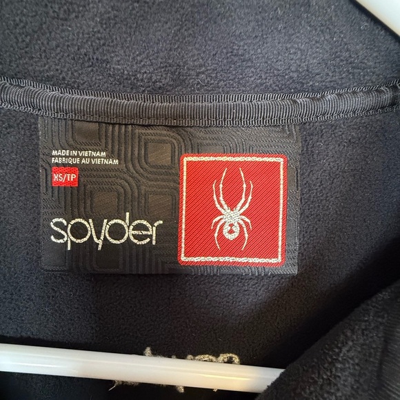 Spyder Black Cable Knit Full Zip Fleece Lined Sweater Jacket Women’s Size XS - Picture 11 of 16